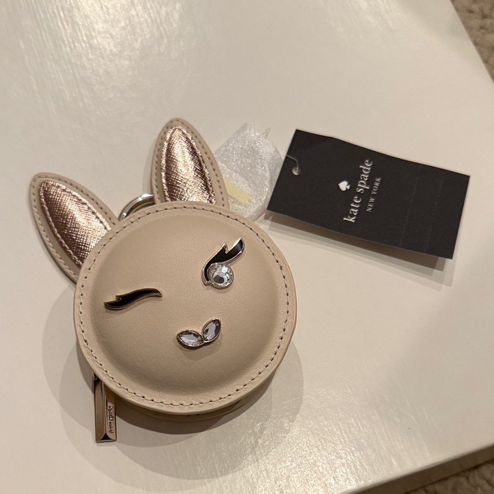 Kate Spade Beige Bunny Coin Pouch